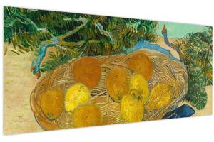 Tablou - Vincent van Gogh, Still Life of Oranges and Lemons with Blue Gloves, reproducere (120x50 cm)