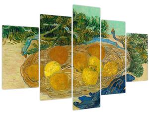 Tablou - Vincent van Gogh, Still Life of Oranges and Lemons with Blue Gloves, reproducere (150x105 cm)