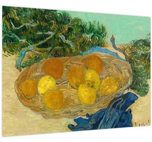 Tablou - Vincent van Gogh, Still Life of Oranges and Lemons with Blue Gloves, reproducere (70x50 cm)