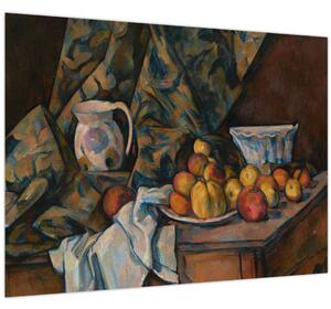 Tablou - Paul Cézanne, Still Life with Apples and Peaches, reproducere (70x50 cm)