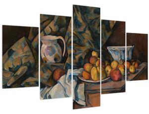 Tablou - Paul Cézanne, Still Life with Apples and Peaches, reproducere (150x105 cm)