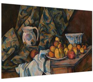 Tablou - Paul Cézanne, Still Life with Apples and Peaches, reproducere (90x60 cm)