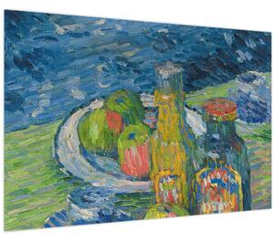 Tablou - Alexej von Jawlensky, Still Life with Bottles and Fruit, reproducere (90x60 cm)