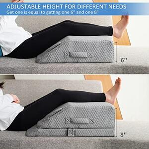 Perna ortopedica ridicare picioare memory foam, inaltime reglabila, hu