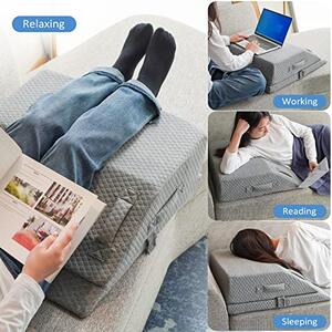 Perna ortopedica ridicare picioare memory foam, inaltime reglabila, hu