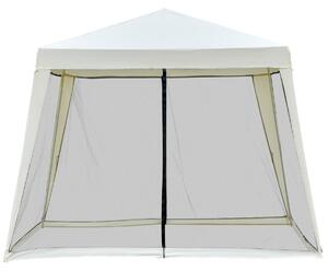 Outsunny Pavilion de Grădină Impermeabil cu Plasă Anti-Țânțari, Design Elegant, Bej, 3x3x2.35m | Aosom Romania