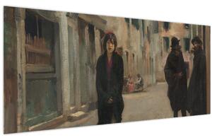 Tablou - John Singer Sargent, Street in Venice, reproducere (120x50 cm)