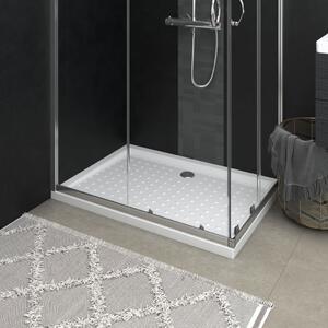 Cădiță de duș cu puncte, alb, 70x100x4 cm, ABS