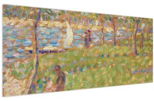 Tablou - Georges Seurat, Study for "La Grande Jatte", reproducere (120x50 cm)