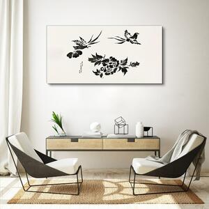 Tablou canvas Păsări Abstracte Flori