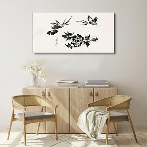 Tablou canvas Păsări Abstracte Flori