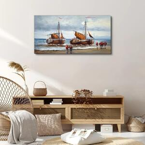 Tablou canvas nave maritime nori soldați