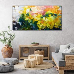 Tablou canvas flori de abstractie