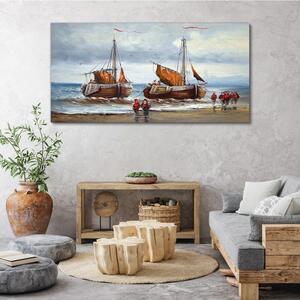 Tablou canvas nave maritime nori soldați