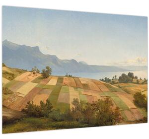 Tablou - Alexandre Calame, Swiss Landscape, reproducere (70x50 cm)