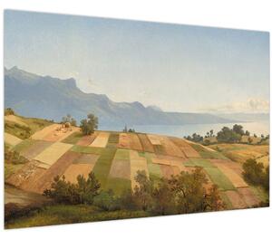 Tablou - Alexandre Calame, Swiss Landscape, reproducere (90x60 cm)