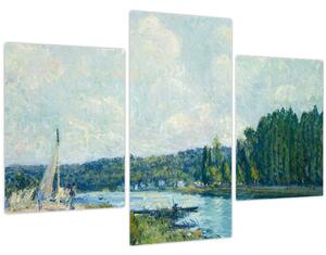 Tablou - Alfred Sisley, The Banks of the Oise, reproducere (90x60 cm)