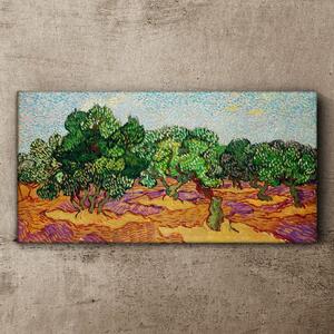 Tablou canvas Grove Blue Sky Van Gogh