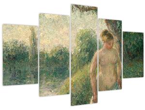 Tablou - Camille Pissarro, The Bather, reproducere (150x105 cm)