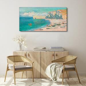 Tablou canvas Plaja Falaise d'Amont Monet