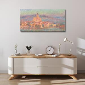 Tablou canvas Apus de soare Vetheuil Monet