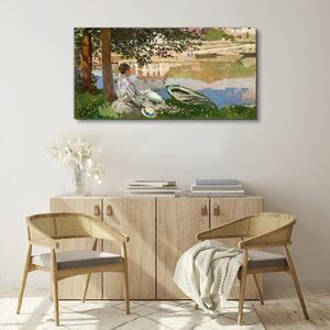 Tablou canvas Seine Bennecourt Monet