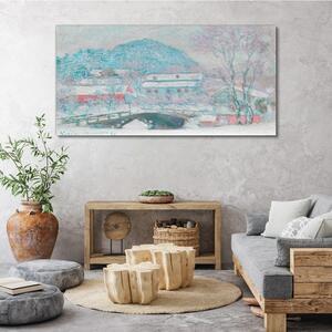 Tablou pe panza Sat din Norvegia Monet