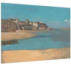 Tablou - Odilon Redon, Village by the Sea in Brittany, reproducere (70x50 cm)