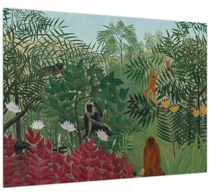 Tablou - Henri Rousseau, Tropical Forest with Monkeys, reproducere (70x50 cm)