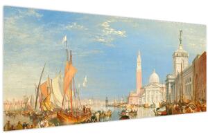 Tablou - Joseph Mallord William Turner, Venice the Dogana and San Giorgio Maggiore, reproducere (120x50 cm)