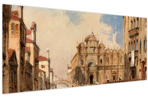 Tablou - Jules-Romain Joyant, The Scuola di San Marco, Venice, reproducere (120x50 cm)