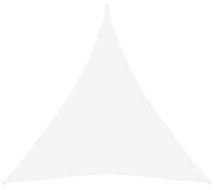 Parasolar, alb, 3,6x3,6x3,6 m, țesătură oxford, triunghiular