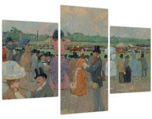 Tablou - Jean-Louis Forain, The Races at Longchamp, reproducere (90x60 cm)