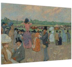 Tablou - Jean-Louis Forain, The Races at Longchamp, reproducere (70x50 cm)