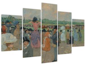 Tablou - Jean-Louis Forain, The Races at Longchamp, reproducere (150x105 cm)