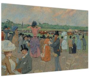 Tablou - Jean-Louis Forain, The Races at Longchamp, reproducere (90x60 cm)