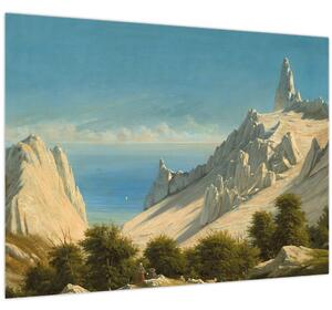 Tablou - Georg Emil Libert, View of Sommerspiret, the Cliffs of Møn, reproducere (70x50 cm)