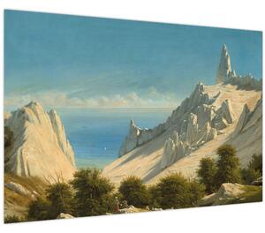 Tablou - Georg Emil Libert, View of Sommerspiret, the Cliffs of Møn, reproducere (90x60 cm)