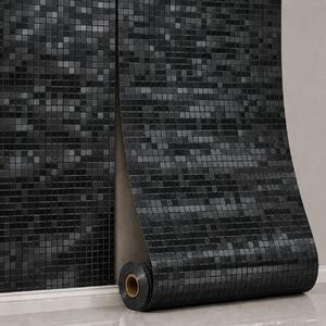 Panou perete autoadeziv Mini Cuburi – Negru 280x60x0.25 cm