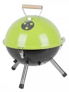 Grătar cu cărbune STR BBQ Sputnik 31cm #negru-verde