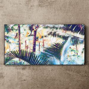 Tablou canvas abstracția junglei de copaci