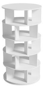 Pantofar cilindric, rotativ, 5 niveluri, 115×60×60 cm, Alb