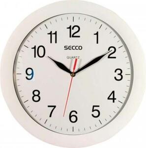 SECCO Ceas de perete, 30 cm, SECCO, ramă albă