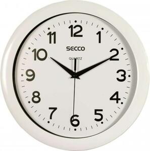 SECCO Ceas de perete, 28,5 cm, SECCO, alb