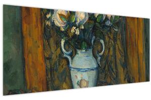 Tablou - Paul Cézanne, Vase of Flowers, reproducere (120x50 cm)