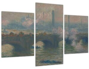 Tablou - Claude Monet, Waterloo Bridge, Gray Day, reproducere (90x60 cm)