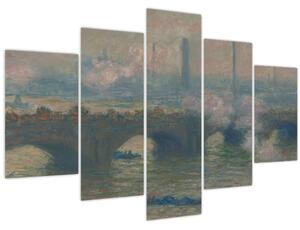 Tablou - Claude Monet, Waterloo Bridge, Gray Day, reproducere (150x105 cm)