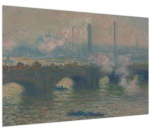 Tablou - Claude Monet, Waterloo Bridge, Gray Day, reproducere (90x60 cm)