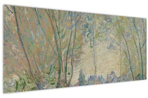 Tablou - Claude Monet, Woman Seated under the Willows, reproducere (120x50 cm)