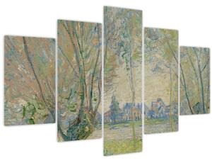 Tablou - Claude Monet, Woman Seated under the Willows, reproducere (150x105 cm)